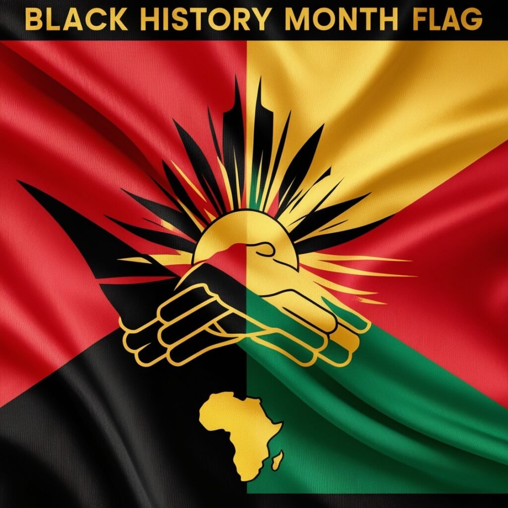 Black History Month flag